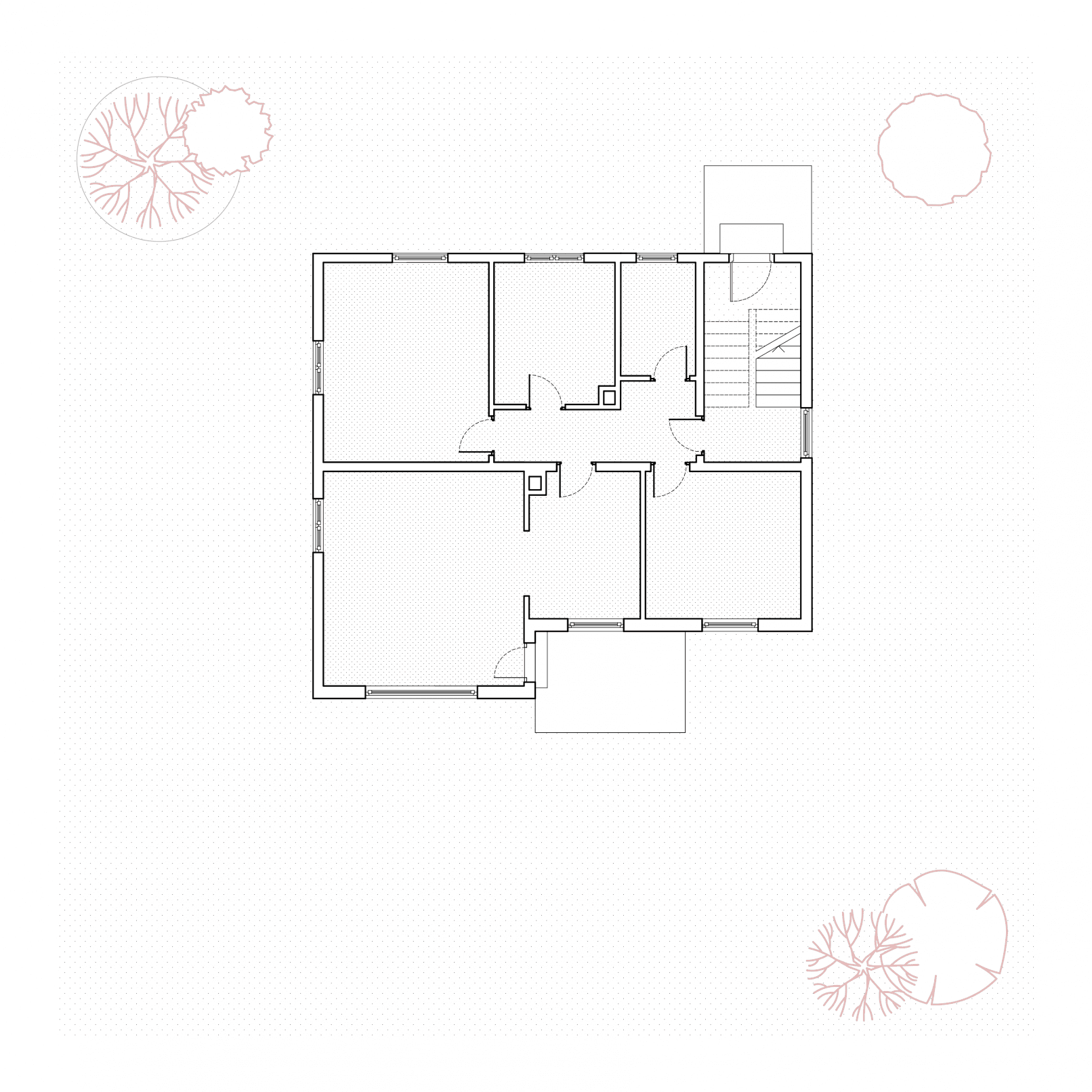 Grundriss Erdgeschoss, Bestand