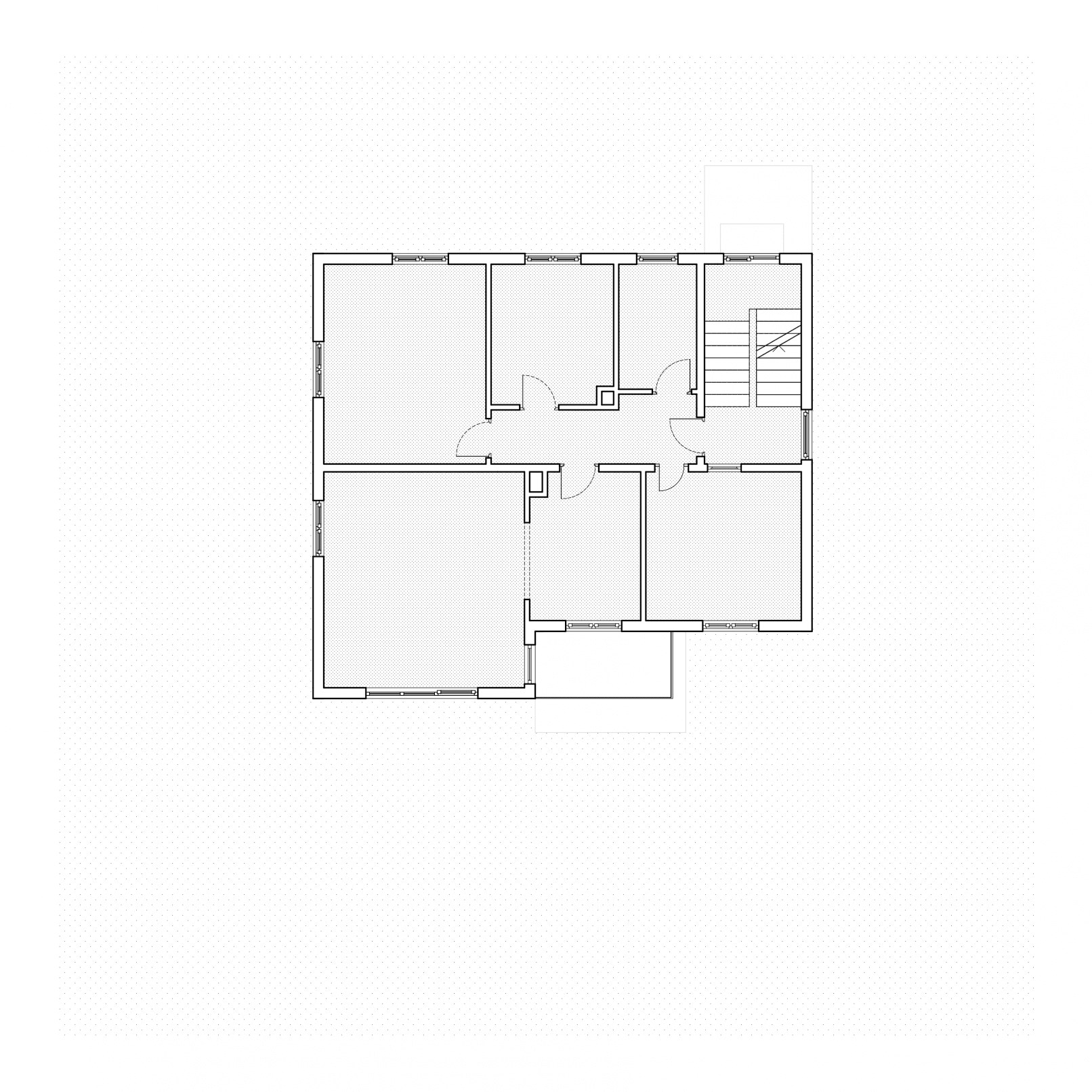 Grundriss 1. Obergeschoss, Bestand