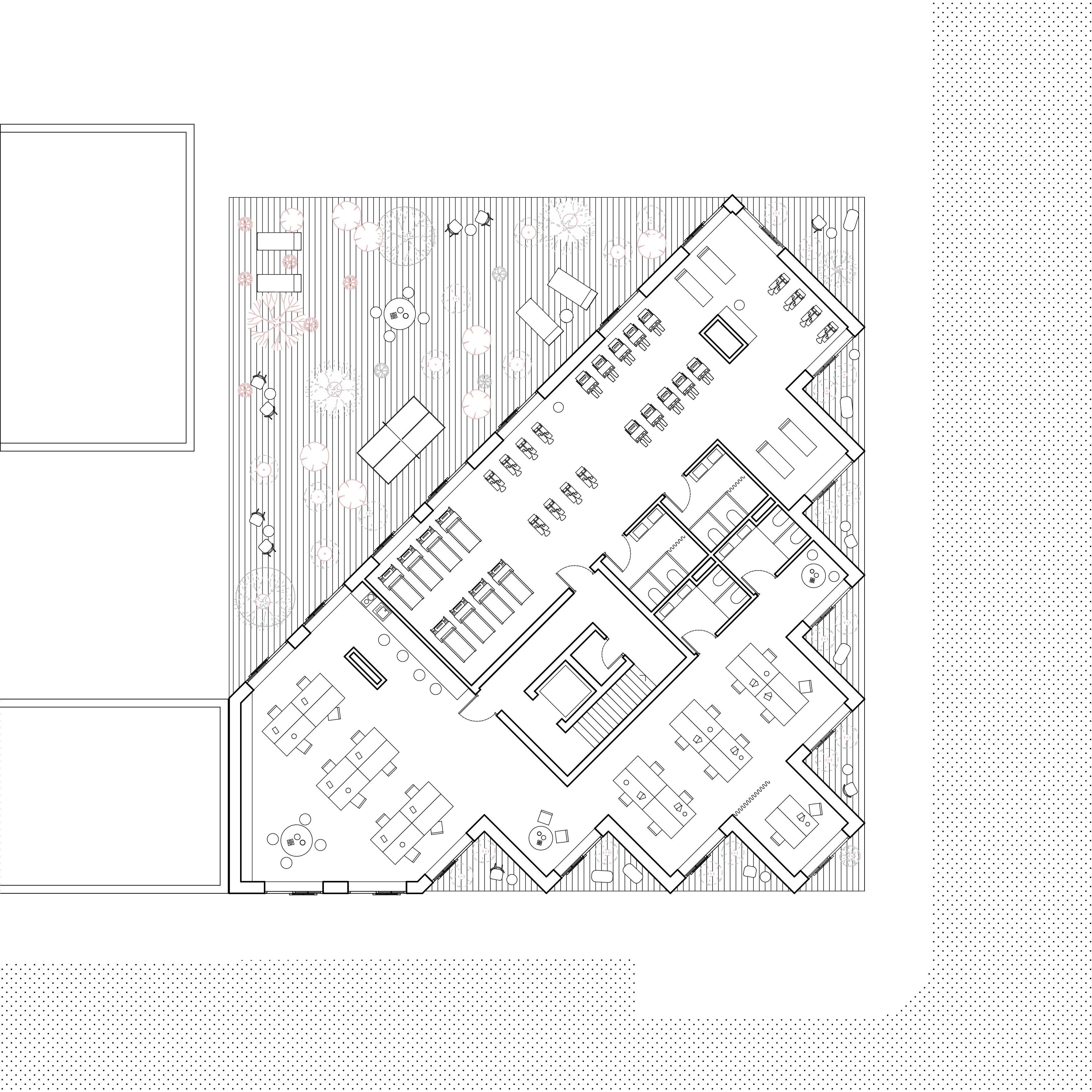 Grundriss 1. Obergeschoss: Fitness
