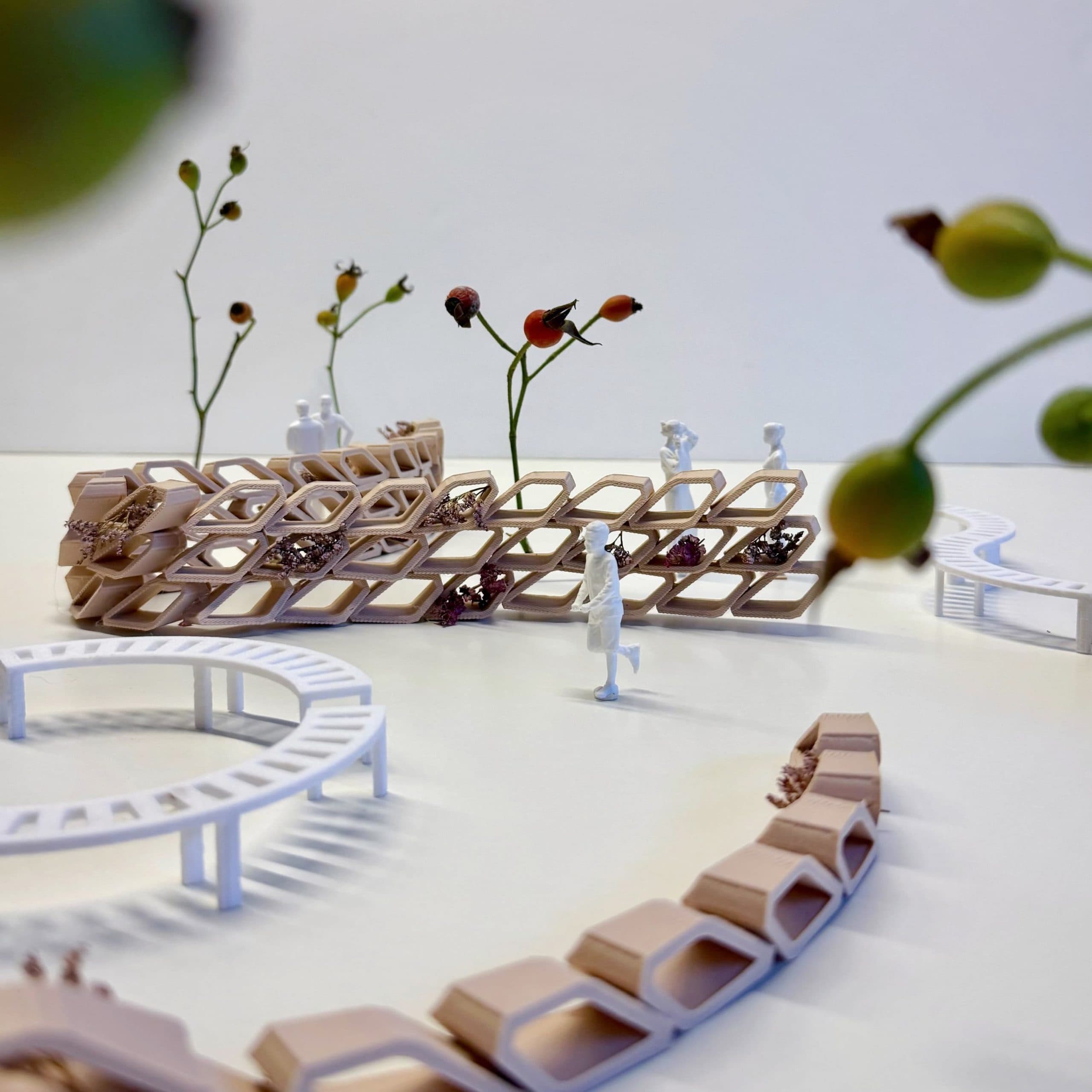 Begrünte Module mit akustisch wirksamen Oberflächen